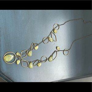 Bronze and green necklace